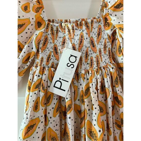 New PitUSA petite papaya printed babydoll dress - Picture 2 of 8